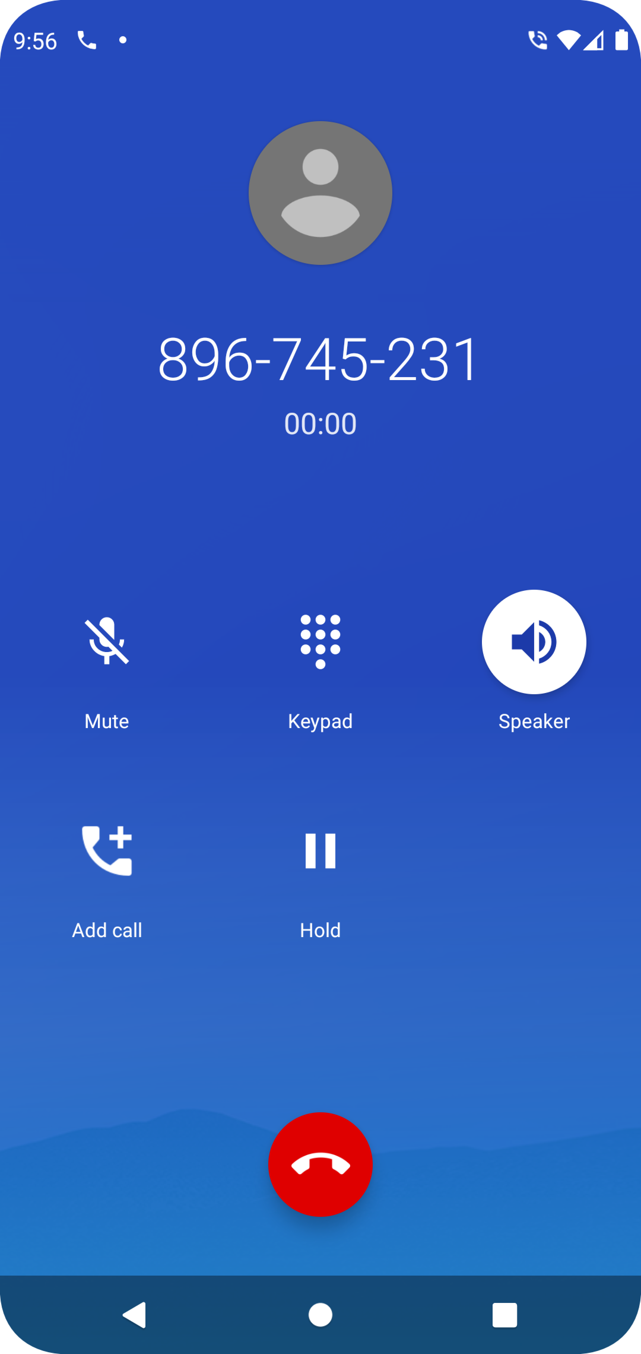 After user tapped on call number
