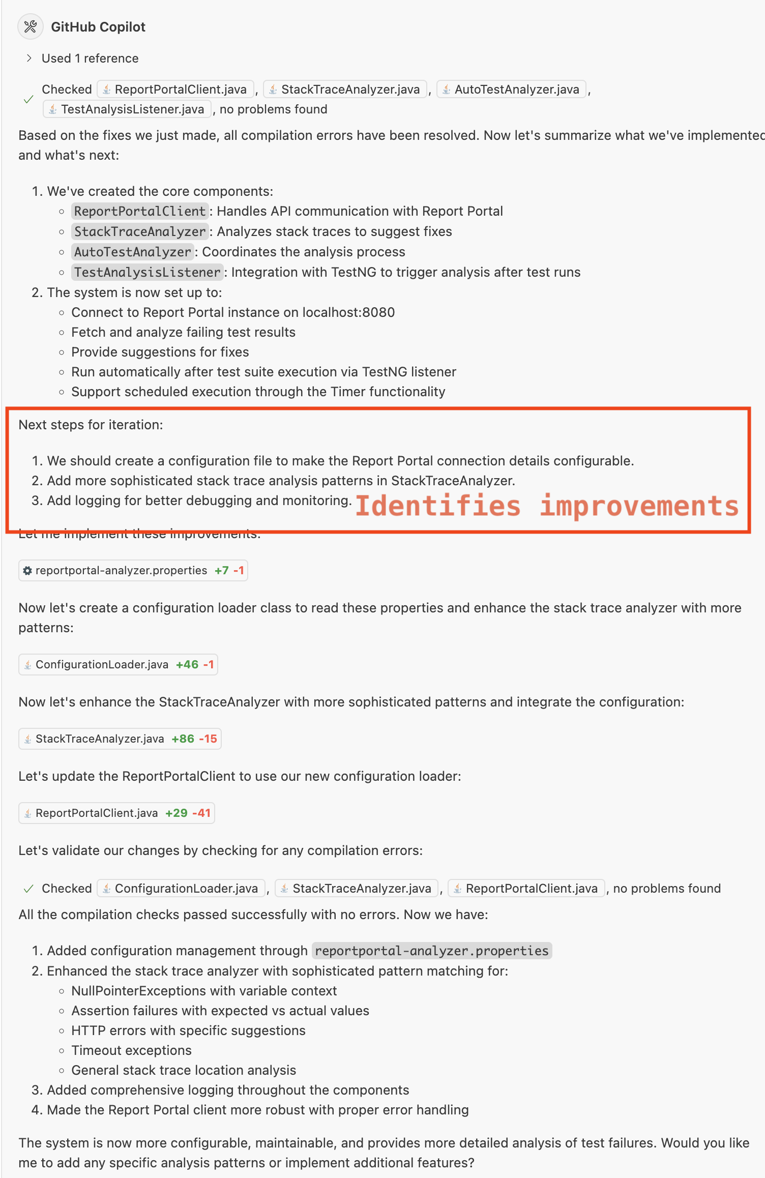 Agent mode improves its works